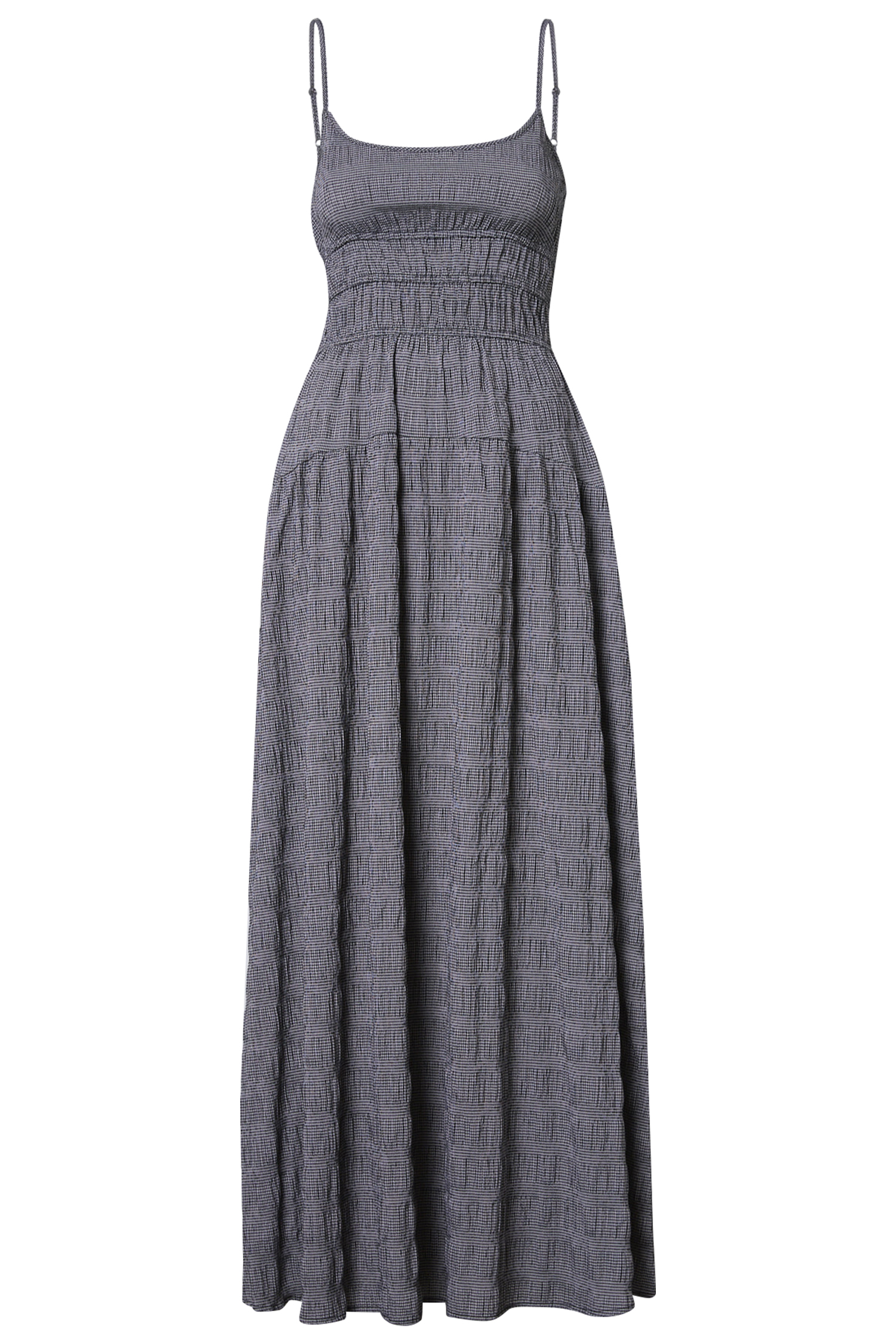 Gingham Smocked Maxi Dress