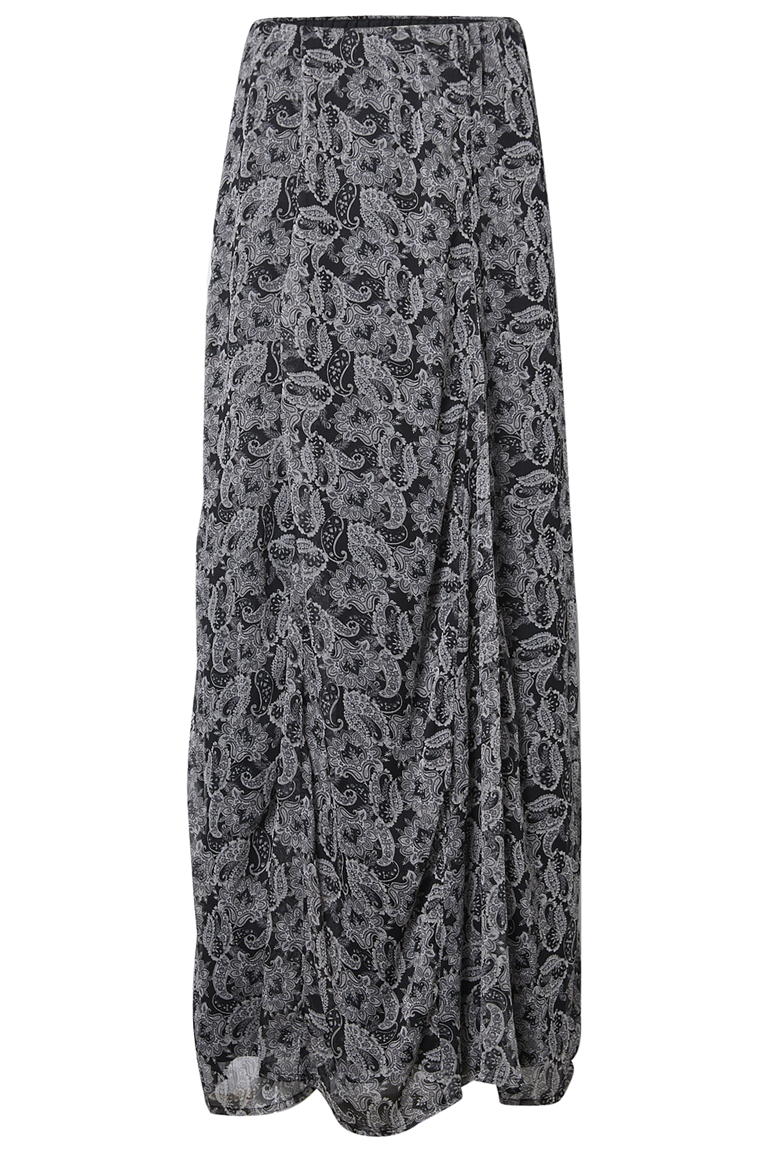 Printed Midi Skirt