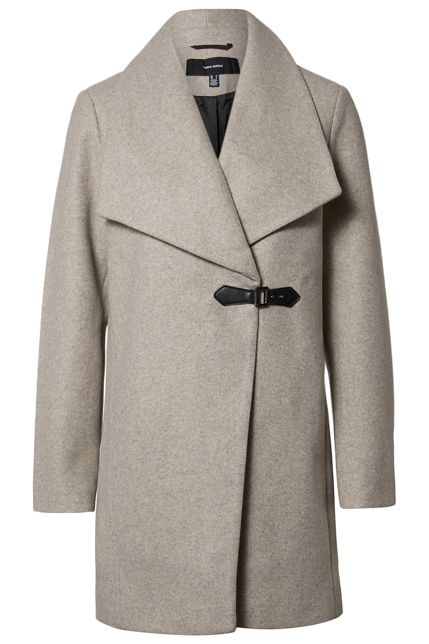 Coat with Notch Closure Detail