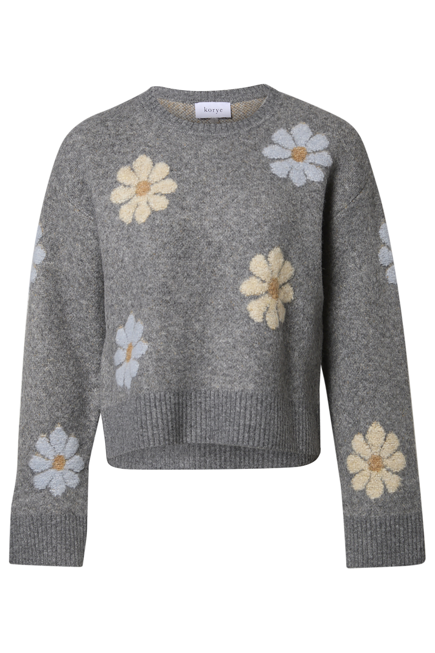 Flower Round Neck Sweater