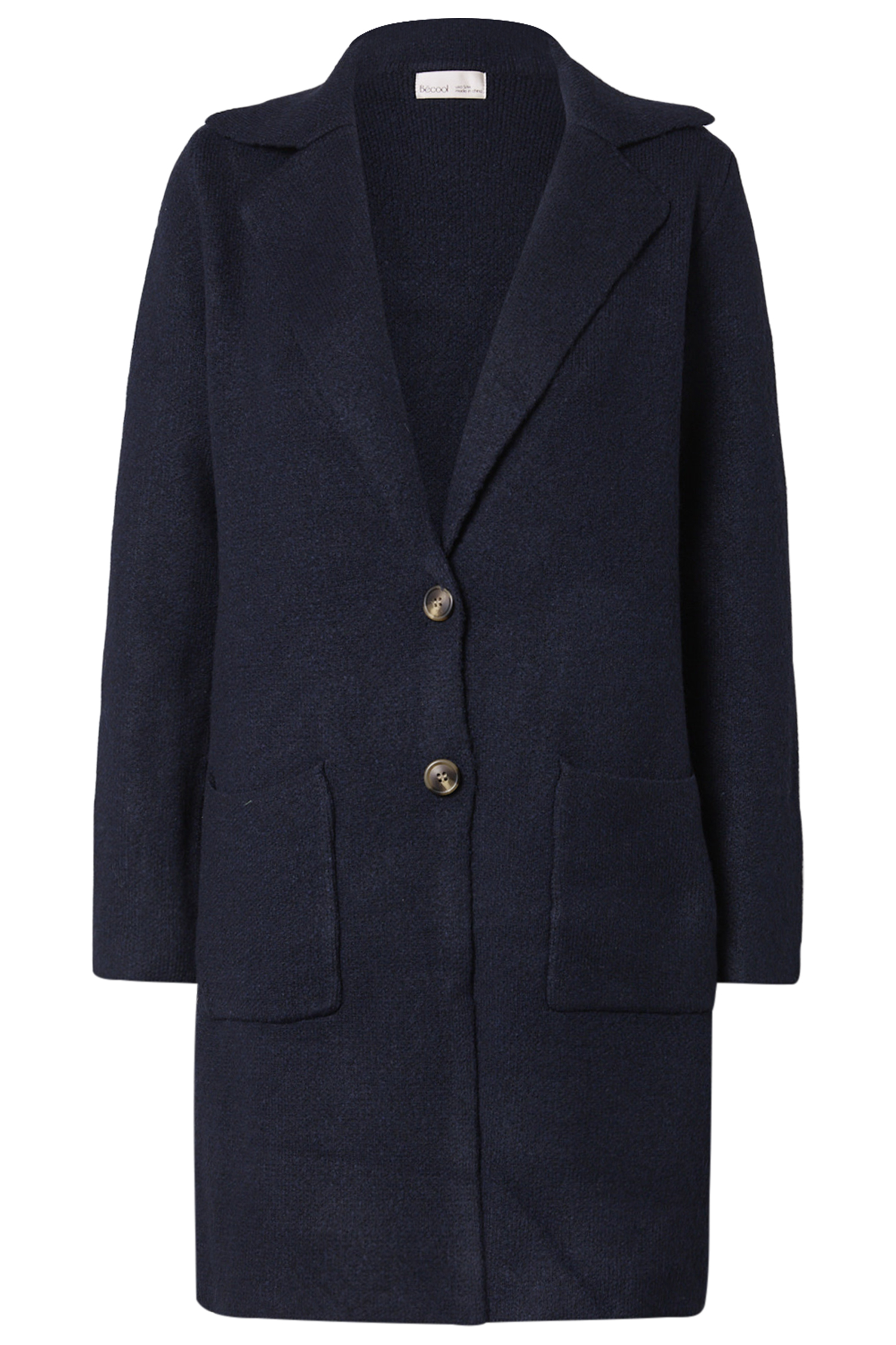 Buttoned Long Coatigan