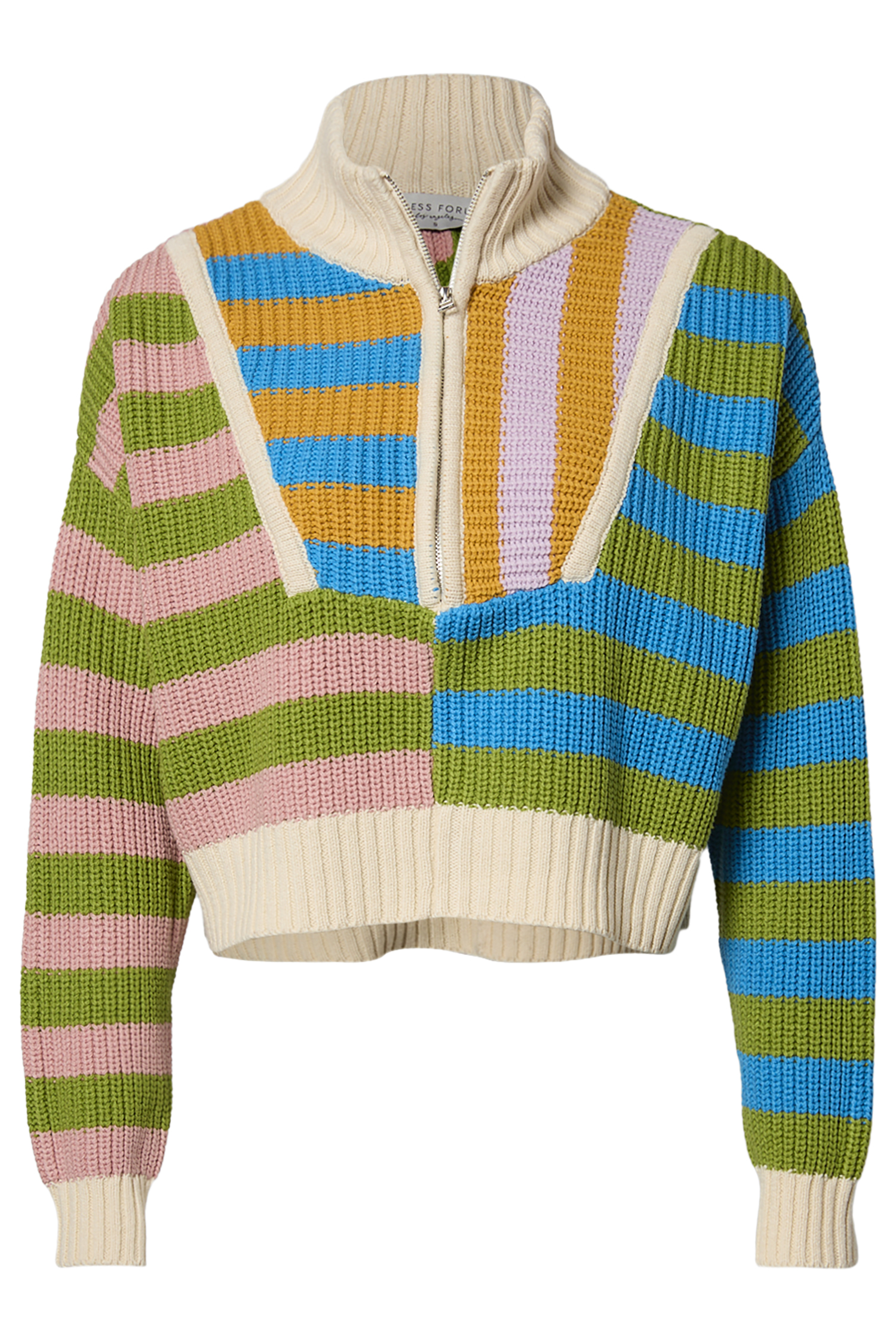 Multi Color Collared Sweater