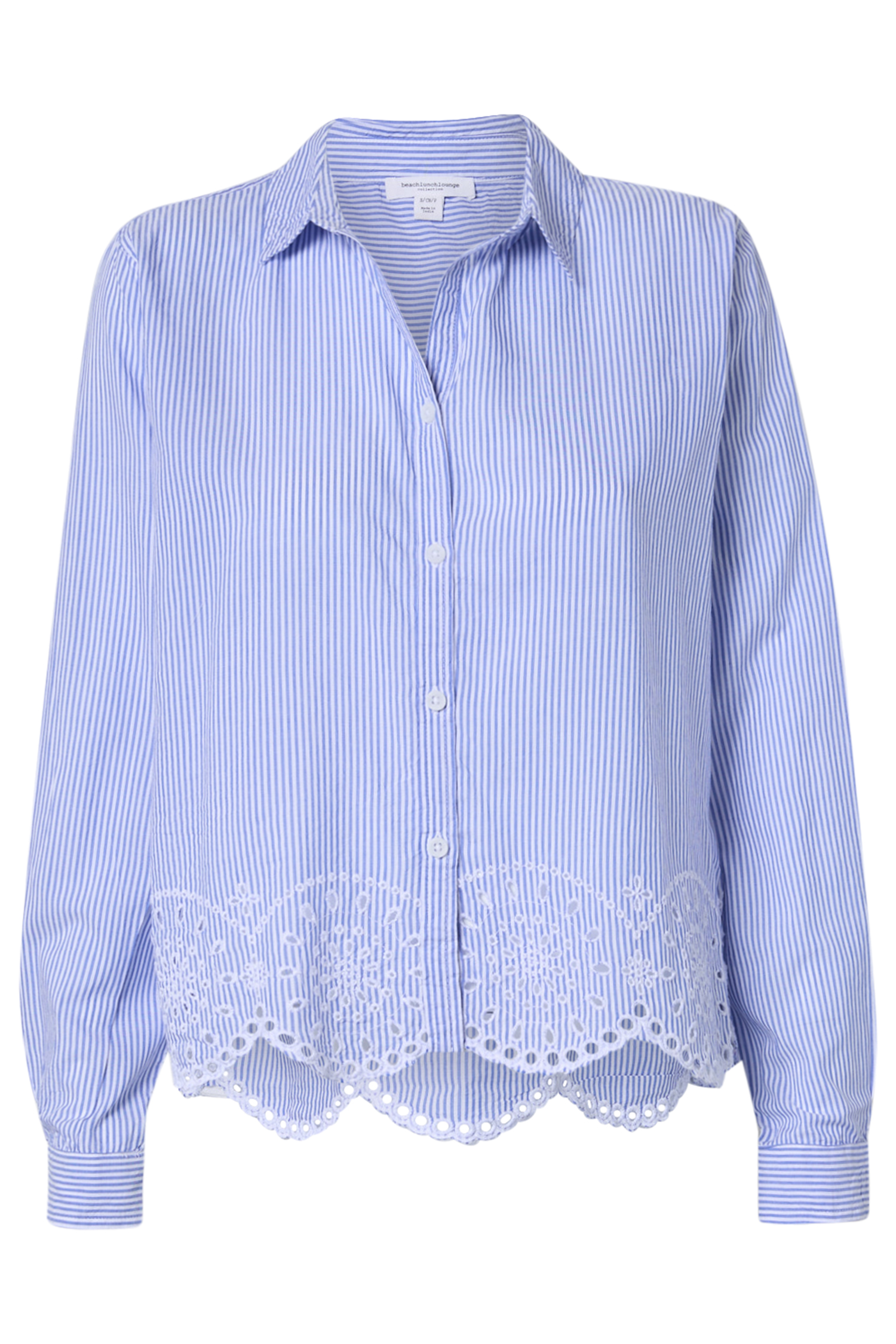 Beach Lunch Lounge Striped Lace Crochet Top