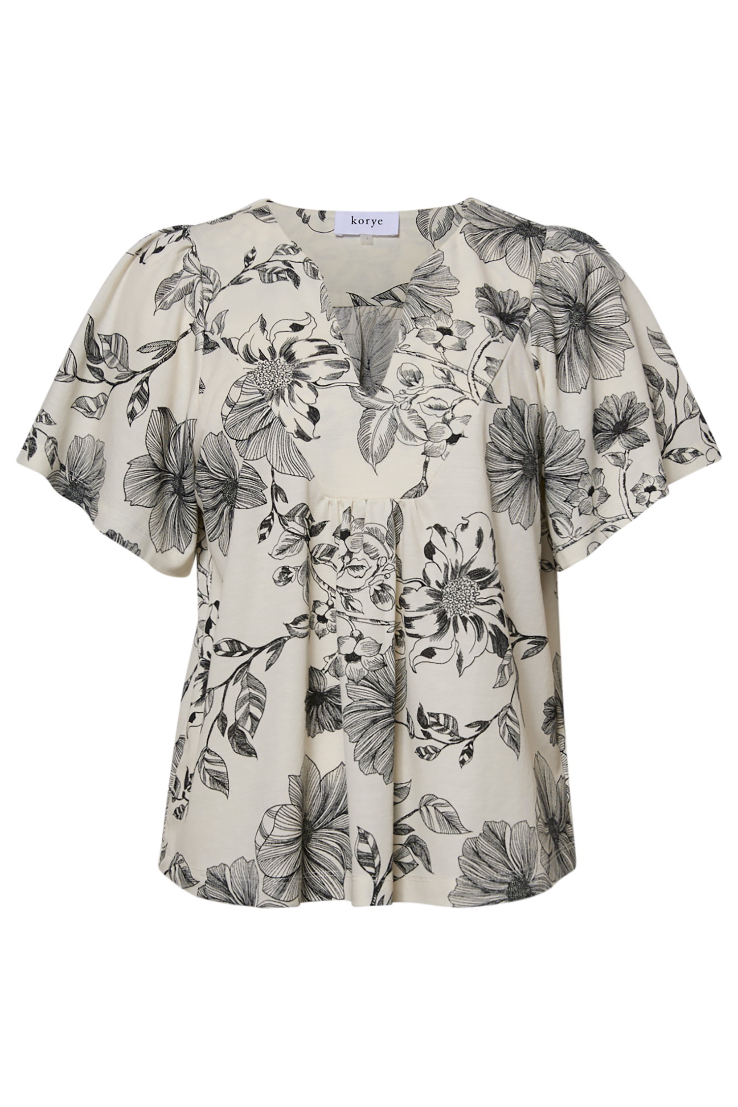 V-Neck Floral Blouse