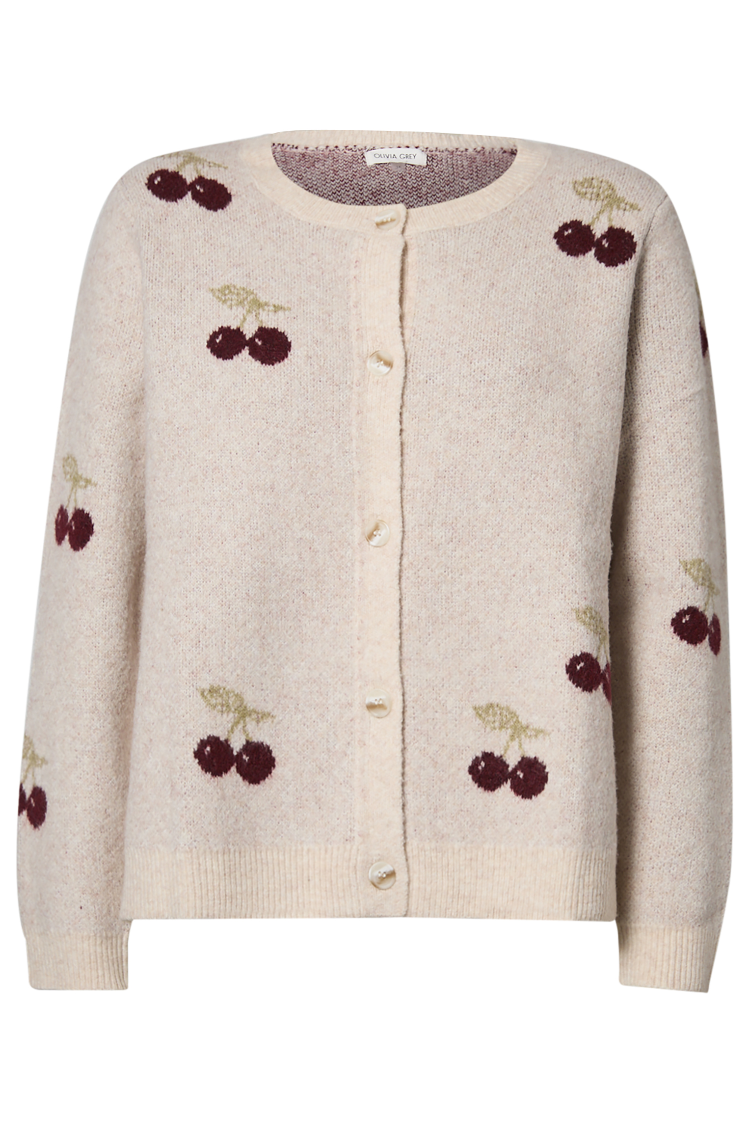 Printed Cherries Cardigan