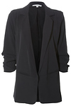 Ruched Sleeve Blazer
