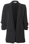 Ruched Sleeve Blazer