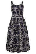 Embroidered Midi Dress