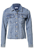 Frayed Hem Denim Jacket