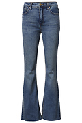 KUT from the Kloth High Rise Fab AB Raw Hem Flared Denim