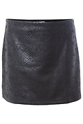 Snake Embossed Mini Skirt