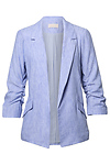 Chambray Open Front Blazer
