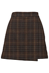 Plaid Wrap Mini Skort